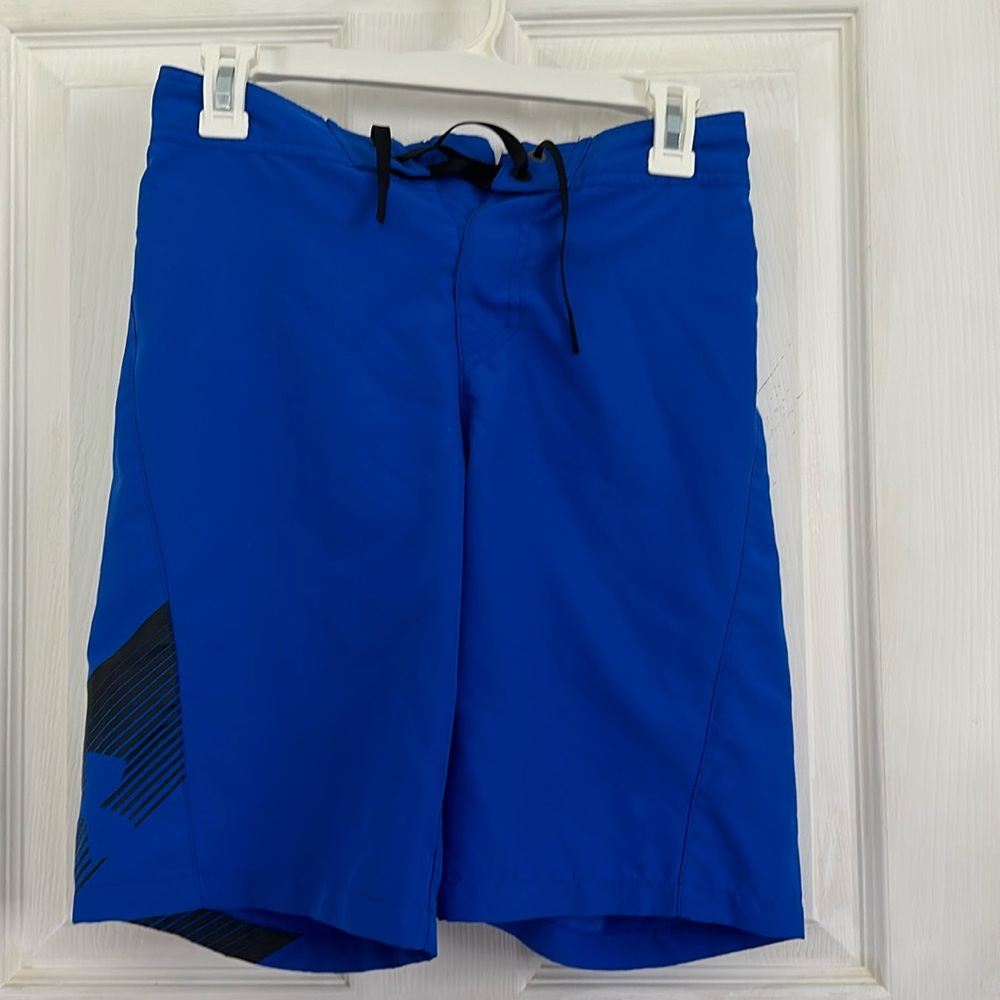 Under Armour boys bathing suit swim trunks blue